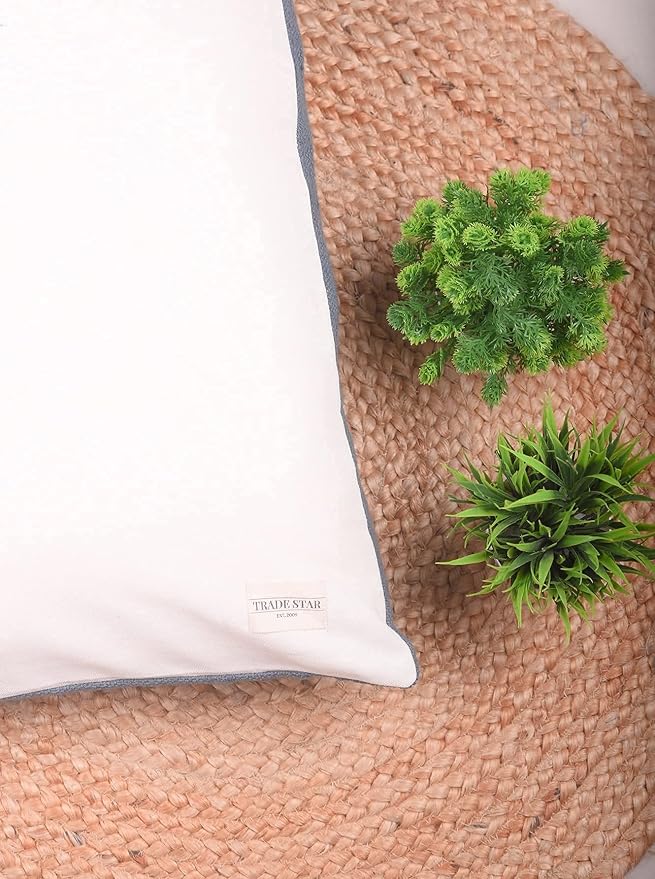 Trade Star Mudcloth Cushion Cover Handloomed Cotton Pillow Case Decorative Spring Breathable Cushion Case Body Hug Pillow Cover Modern (Dark Grey Solid 14X36 INCHES)