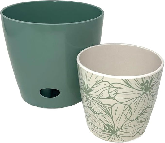 7" & 5" Self-Watering Plant Pot Set