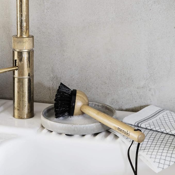 Meraki mkhg040 Dish Brush, Bamboo, Polypropylene