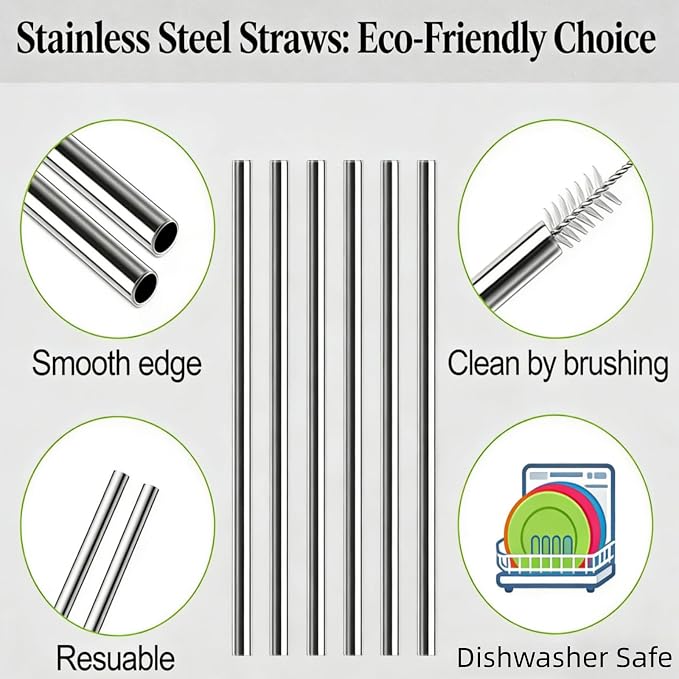 5Pcs Metal Replacement Straw Compatible for HydroJug 20oz 32 oz 40oz, Tritan Clear Drinking Straws Fit for HydroJug Sports and Traveler Stainless Steel Water Bottle Accessories (20oz, Traveler)