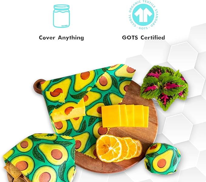 Meli Wraps - Reusable Beeswax Wrap Roll, Zero Waste Bees Wax Wraps for Covering Food, Kitchen Roll for Food Storage, 13.5 x 42, Avocado