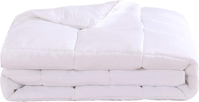 Royal Hotel Bedding White Down Alternative Twin Comforter with Corner Tabs - Hypoallergenic All-Season Plush Hotel Style Comforter, Duvet Insert Twin XL Extra Long