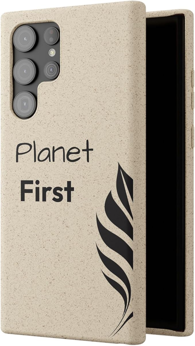 Eco-Friendly Biodegradable Phone Case - Planet First, Compatible with iPhone 16, 15, 14, & Samsung 22, 21, 20, All Versions