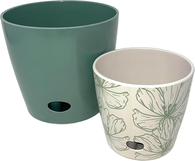 7" & 5" Self-Watering Plant Pot Set