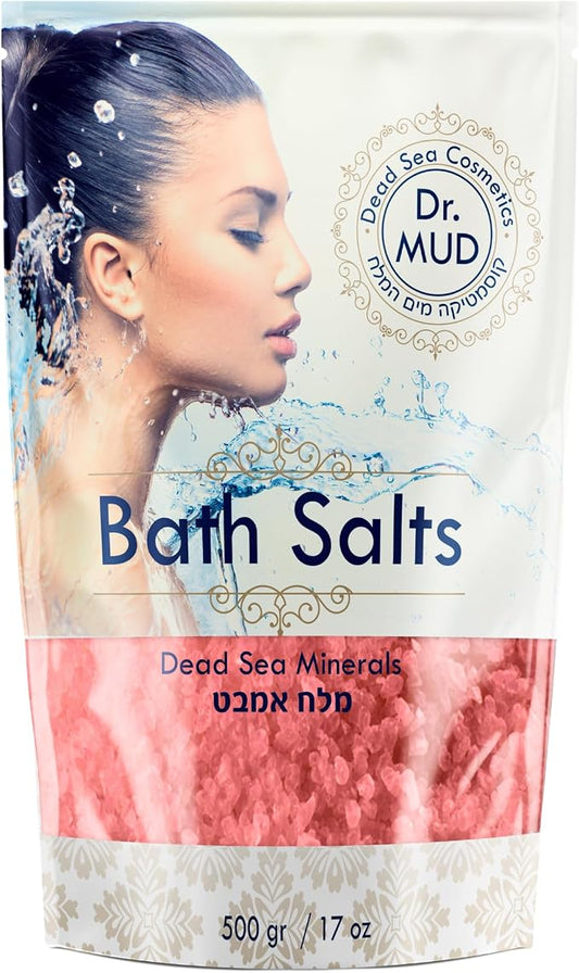 Natural Dead Sea Salt 100% Mineral-Rich Bath Soak, More Minerals Than Epsom Salt, Deep Relaxation, Detox, Exfoliates & Softens Skin, Helps Psoriasis, Eczema