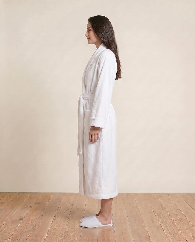 Plush Necessities 100% GOTS Certified Organic Cotton Terry Bathrobe