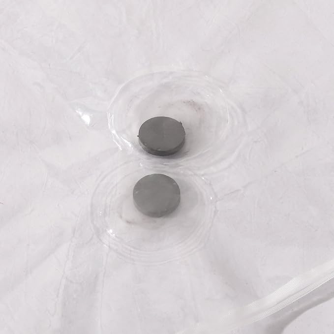 Ghooss PEVA 4G Shower Curtain Liner (Pack of 2),Bathroom Liner,72 Inch by 72 Inch - Clear