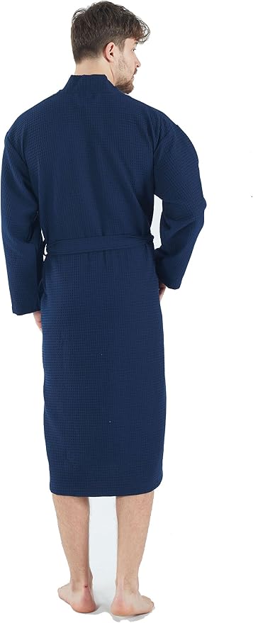 BAGNO MILANO Mens Robes, Waffle Robes For Men, Turkish Cotton Mens Bathrobes