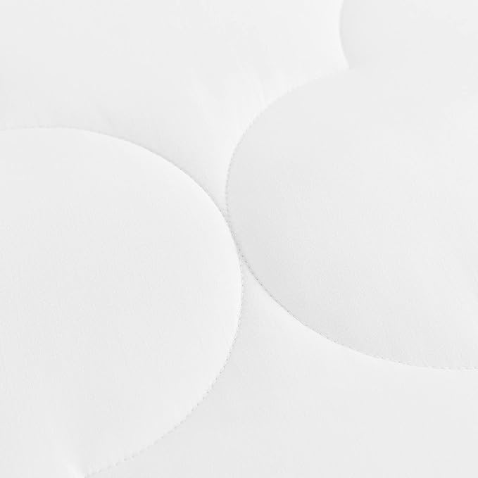 Feather and Loom Pendant Stitch Down Alternative All Seasons Comforter - Soft and Easy Care Microfiber Cover, Hypoallergenic High Loft Fiber Fill, Machine Washable Color: White Size: Full/Queen