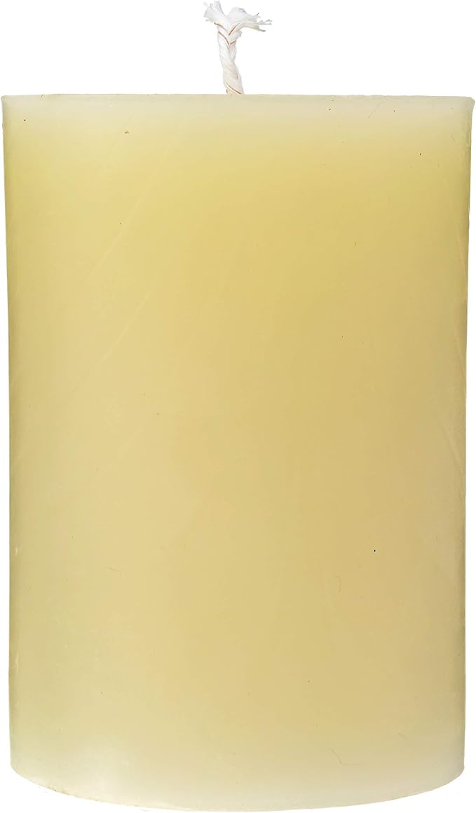 100% Pure Beeswax Candle – Long Lasting Burn – Non-Toxic & Hypoallergenic – Natural Honey Aroma – Handcrafted – Sustainably Sourced – Alternative Imagination – 3x4 Inch – White