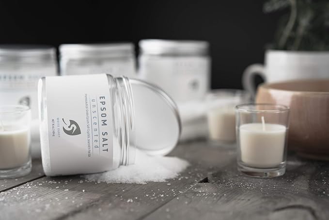 White Egret Epsom Salt Bulk 10 lb - Pure and Premium Magnesium Sulfate Crystals for Soothing Baths and Wellness - Elevate Your Relaxation