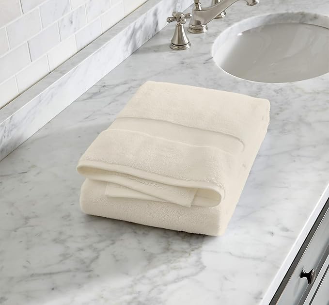 100% Organic Cotton Towels 650 GSM Plush Feather Touch Quick Dry Bath Towel, Pack of 3 GOTS Certified, Oeko-Tex Green Certified, Organic Cotton Bath Towel, 30"X58"