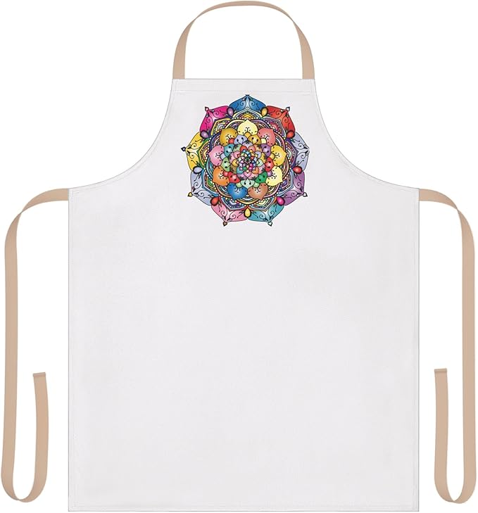 Colorful Floral Mandala Apron | Multicolor Straps