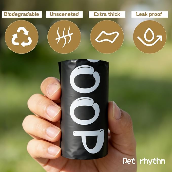 Biodegradable Dog Poop Bags 13×9in 240 count with Free Dispenser | ASTM D6400 & EN 13432 Compliant BPI Certified Poop Bags for Dogs, Unscented, Large, Earth Friendly Leakproof, Easy to Open
