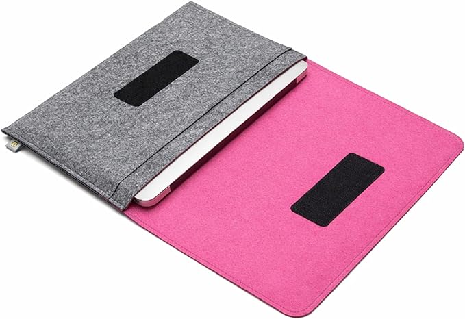 Handmade Felt Laptop Sleeve Compatible with MacBook Neo, MacBook Air & Pro 13–16"