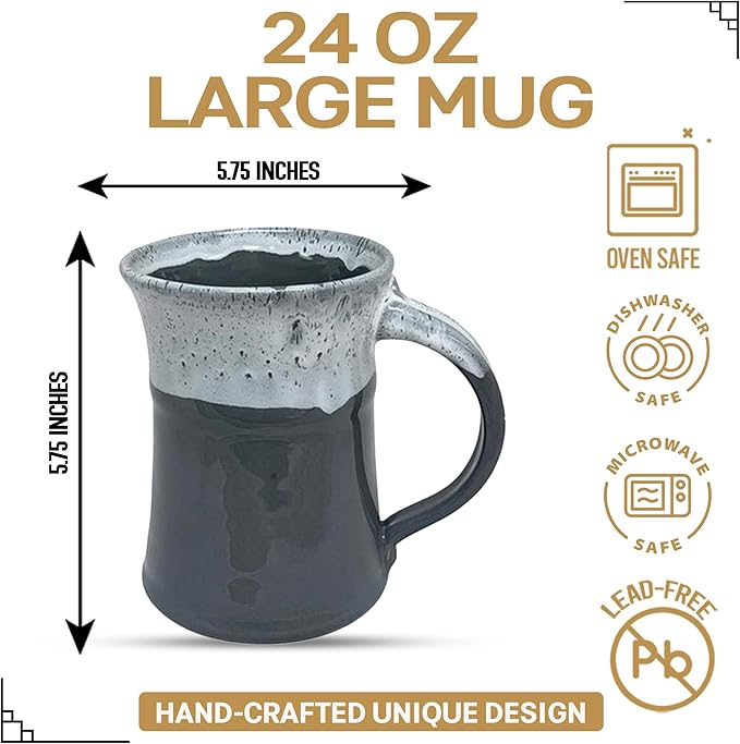 Clay in Motion Large Mug (Snowcap)