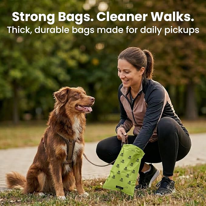 Pogi’s Dog Poop Bags – Leak-Proof & Extra Thick Pet Waste Bags (Fresh Scent, 30 Rolls, 450-Count)