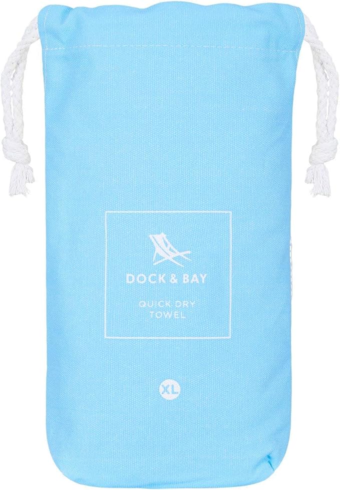 Dock & Bay Turban Hair Towel - for Home & the Beach - Super Absorbent, Quick Dry - Classic - Nautical Navy, One Size