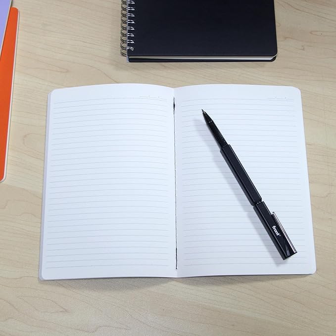 Notebook 3 Pack - 5 “x8”- Made of sustainable and excellent quality paper, simple, natural, portable and flexible design, suitable for office, school （light purple&orange&red）