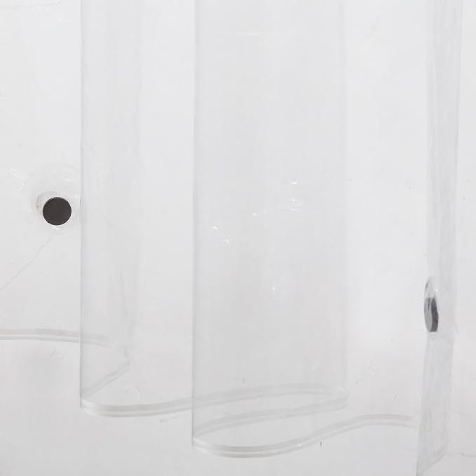 Ghooss PEVA 4G Shower Curtain Liner (Pack of 2),Bathroom Liner,72 Inch by 72 Inch - Clear