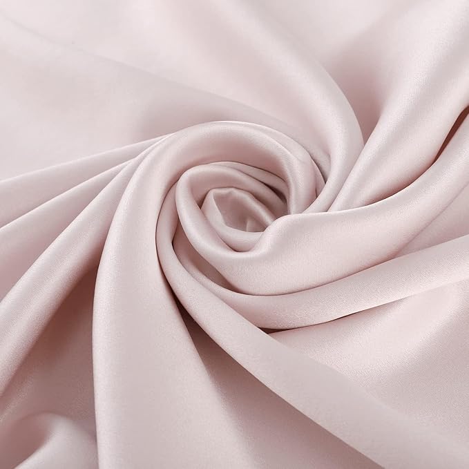 ALASKA BEAR Luxurious 22 Momme Silk Pillowcase, 100% Mulberry Silk Pillow Case Cover, Envelope Closure, Queen Size, Pink