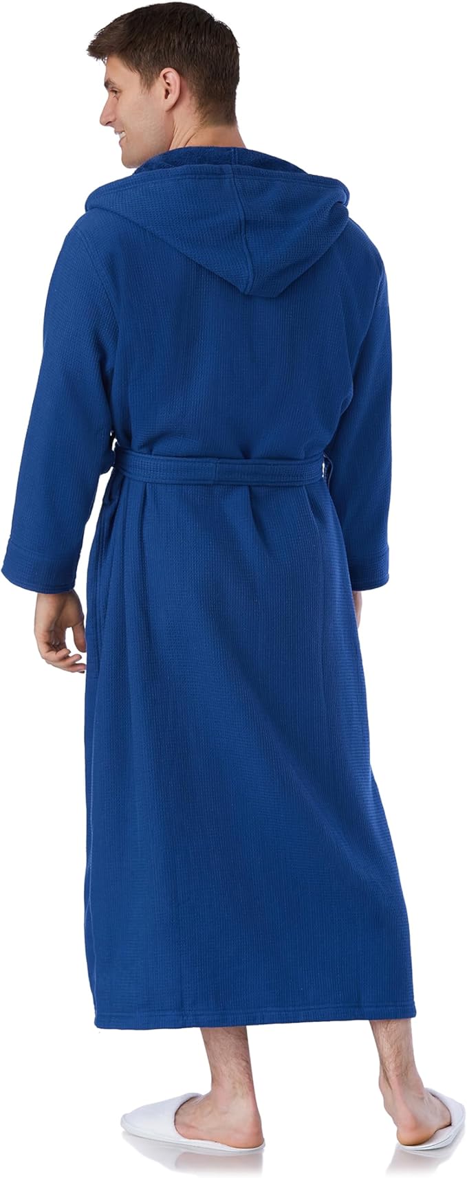 Plush Necessities Hooded Waffle Terry Robe