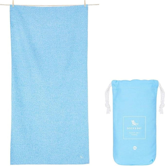 Dock & Bay Turban Hair Towel - for Home & the Beach - Super Absorbent, Quick Dry - Classic - Nautical Navy, One Size