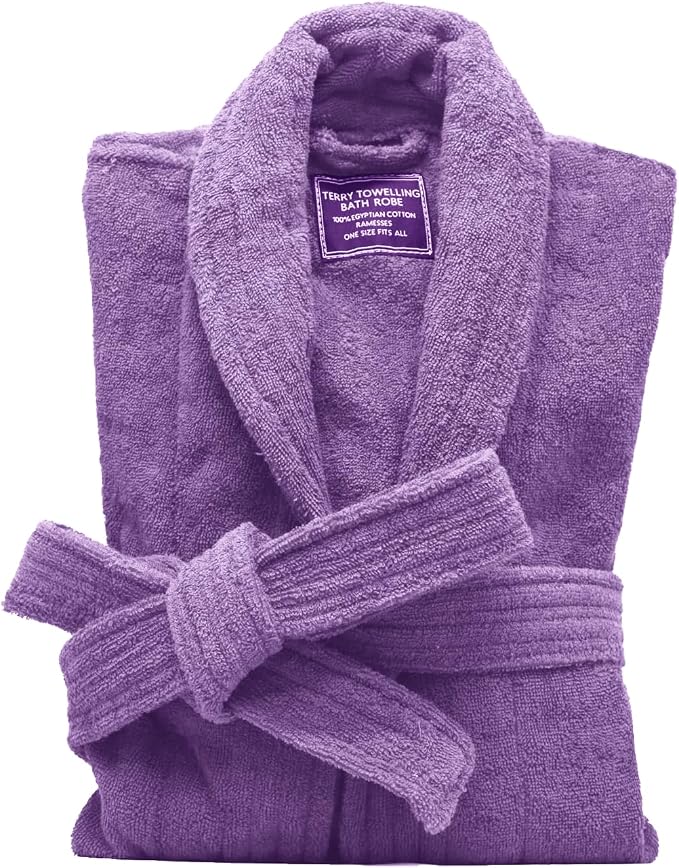 Marquess All-Cotton Bathrobe Thick Plush Cloth Housecoat Terry Toweling, Sweat Steaming Clothes Comfortable & Warm