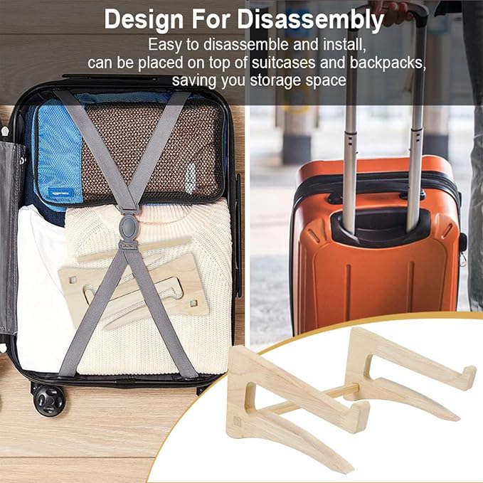 UI U & I Laptop Stand Riser, Portable and Adjustable Stand, for Notebook up to 13-17 Inch, Wood