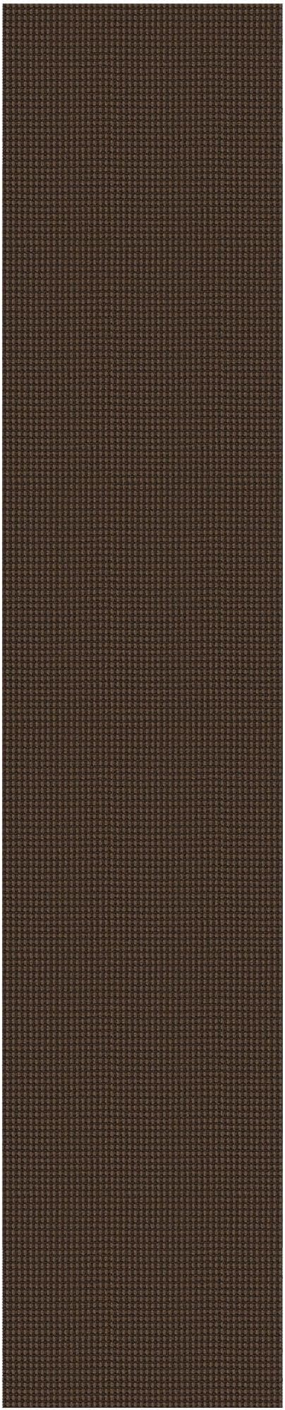 EARTHALL Woven Runner Rug 2x10 Ft Washable Runners for Hallways Long Cotton Non Slip Rubber Backed Kitchen Runner Braided Indoor Floor Carpet for Entryway, Hallway, Kitchen, Brown