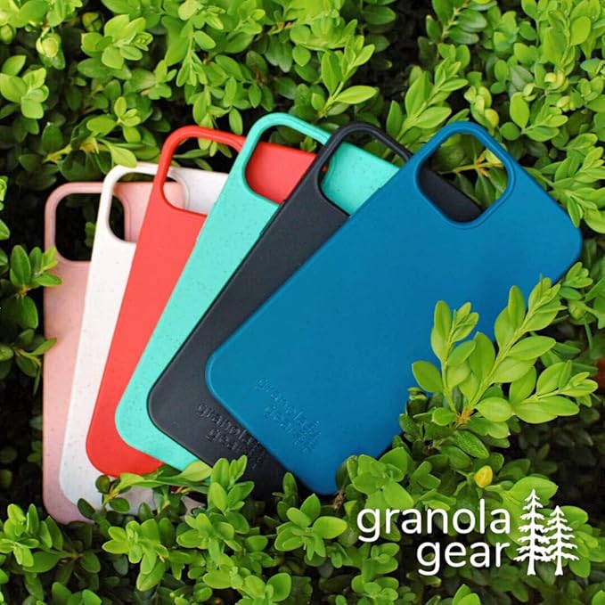 Eco by GranolaGear - Eco-Friendly Phone Case for iPhone 17e - Biodegradable, Compostable, Plastic-Free, Made from Plants - Black Stone