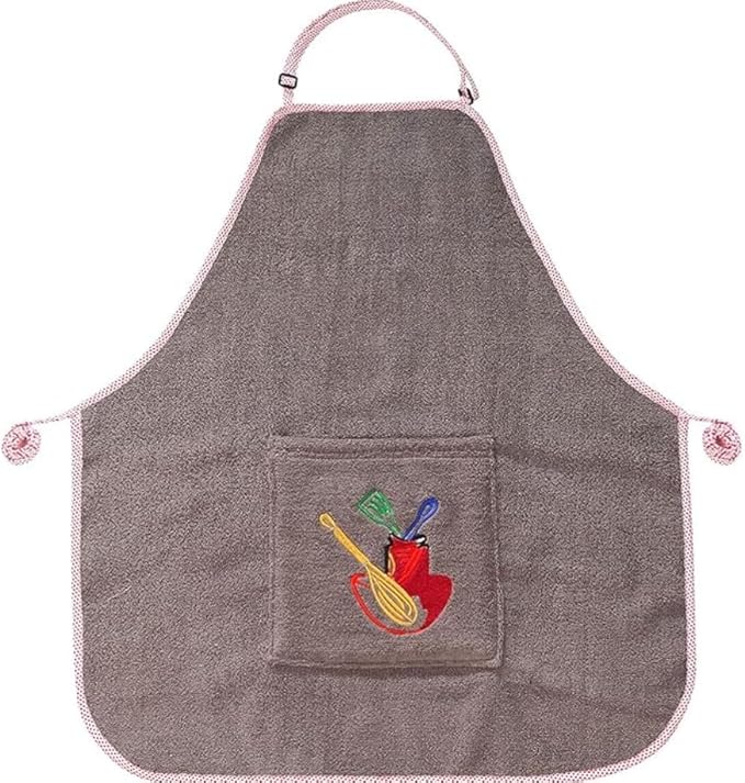 Abstract Terry Cotton Aprons For Cooking - Chef Apron with Pocket Adjustable Neck Strap - Kitchen Apron Men Women - 24"x28"