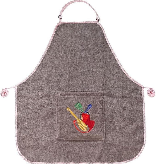 Abstract Terry Cotton Aprons For Cooking - Chef Apron with Pocket Adjustable Neck Strap - Kitchen Apron Men Women - 24"x28"