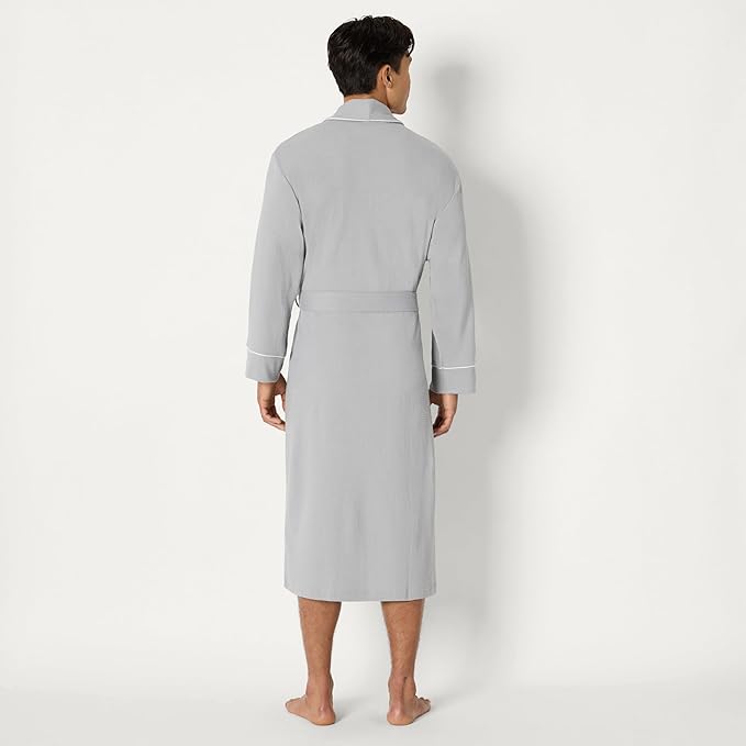 Amazon Essentials Men's Lightweight Cotton Waffle Bathrobe (Available in Big & Tall)
