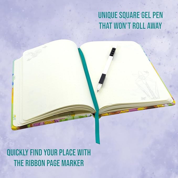 IQ LEGO Stationery Reclaim & Recycle Dotted Notebook with Gel Pen - Botanical (53502), A5 Notebook