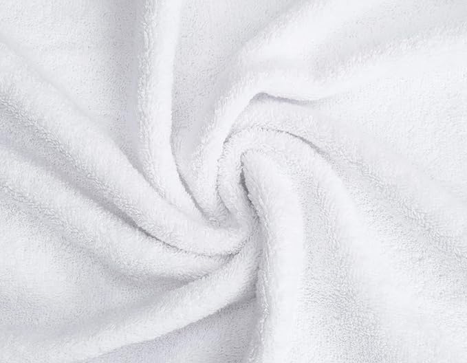 Organic Cotton Luxuriously Plush Washcloths Pack of 6 | GOTS & Oeko-TEX Certified | Premium Quality Face Towels | Feather Touch Technology|650 GSM Long Staple|Soft, Quick Dry & Ultra-Absorbent