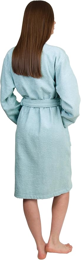TowelSelections Womens Robe Cotton Kimono Bathrobe for Women Knee Length Terry Cloth Towel Robes for Women XS to 4X