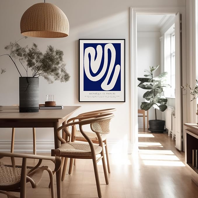 Monem Art Organic Paper Cut Abstract Print - Modern Minimalist Shape Poster - Wall Decor for Living Room, Bedroom or Office - 30x40 Unframed Wall Art by Rs Lab Studio