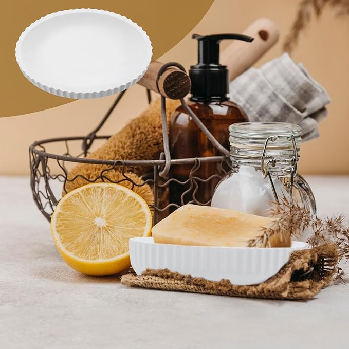 Soap Dish for Bar Diatomaceous Earth Soap Holder Bathroom Trays,Water Absorbent Stone Shower Soap Holder Sponge Holder Bathroom Shower Accessories