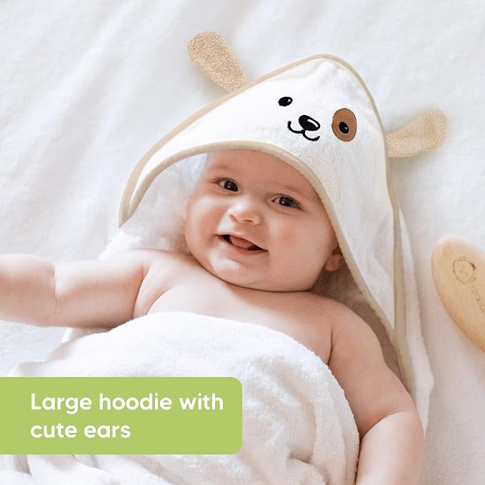 KeaBabies Baby Hooded Towel and Viscose from Bamboo Baby Towel Organic Towel - Infant Towels - Large Hooded Towel - Baby Bath Towel with Hood for Girls, Babies, Newborn Boys