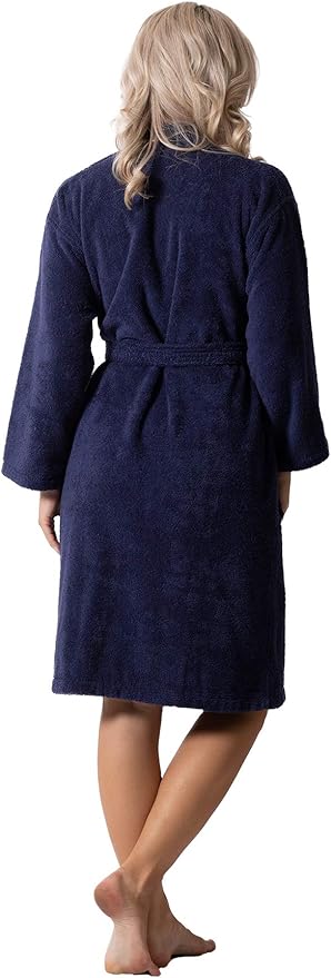 Luxurious Turkish Terry Kimono Collar Super-Soft Terry Absorbent Bathrobes for Women