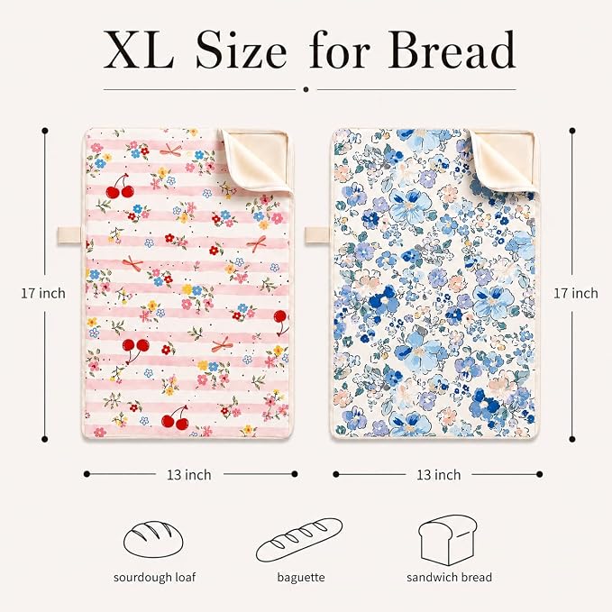 7PCS Beeswax Bread Bag Sourdough Bread Bags for Homemade Bread