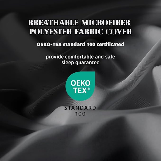 DOWNCOOL Comforter Twin Size, Reversible Duvet Insert,Black/Grey All Season Blanket, Lightweight Quilt, Down Alternative Hotel Comforter with Corner Tabs (Black/Gray, Twin 64x88 Inches)