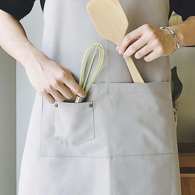 Art Aprons for Painting Pottery Ceramics, Mens Women Kitchen Cooking Aprons Waterproof Green
