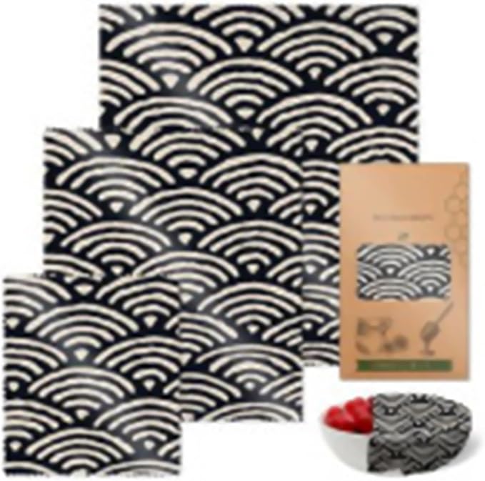 Sustainable Food Preservation With 3 Natural Beeswaxs Cloth Wraps Washable And Reusable Portable Kitchen Supplies