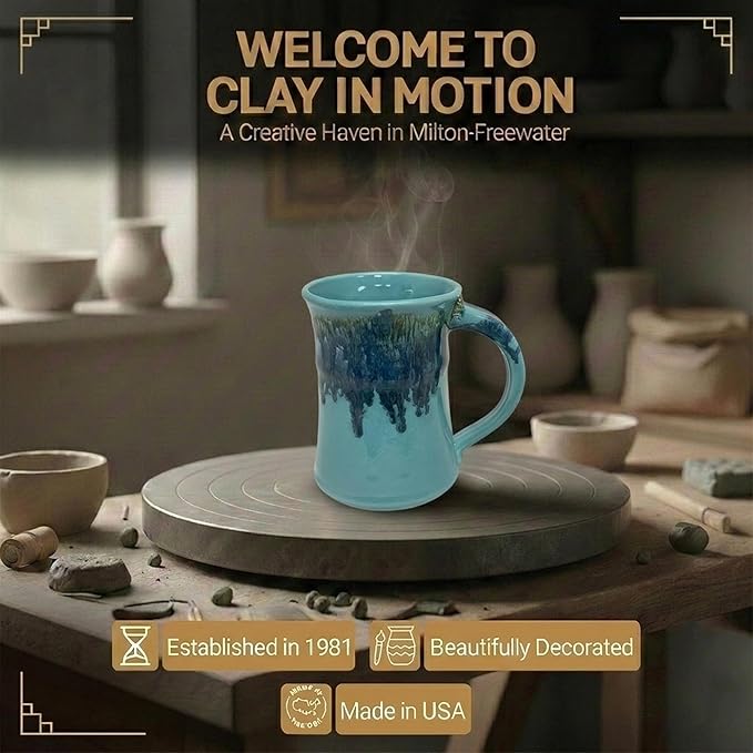 Clay in Motion Large Mug (Raging Rapid)