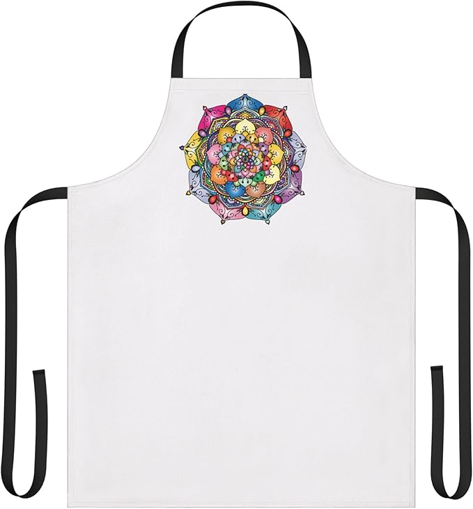Colorful Floral Mandala Apron | Multicolor Straps