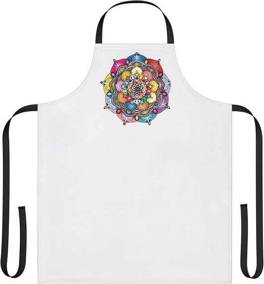 Colorful Floral Mandala Apron | Multicolor Straps