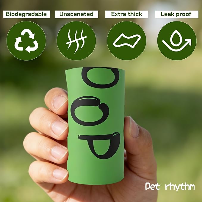 Biodegradable Dog Poop Bags, 450 Bags with Free Dispenser | ASTM D6400 & EN 13432 Compliant BPI Certified Poop Bags for Dogs, Unscented, Large, Earth Friendly Leakproof, Easy to Open