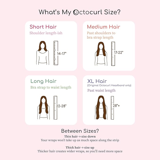 Octocurl No Headband Heatless Hair Curler – Soft Octopus Curling Wrap for Overnight Curls, Spiral, Loose, Beach Waves, Damage-Free Styling for Long Hair (QMax - Mauve)